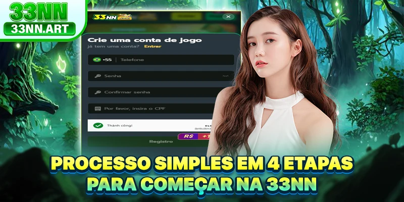 Processo simples em 4 etapas para começar na 33NN